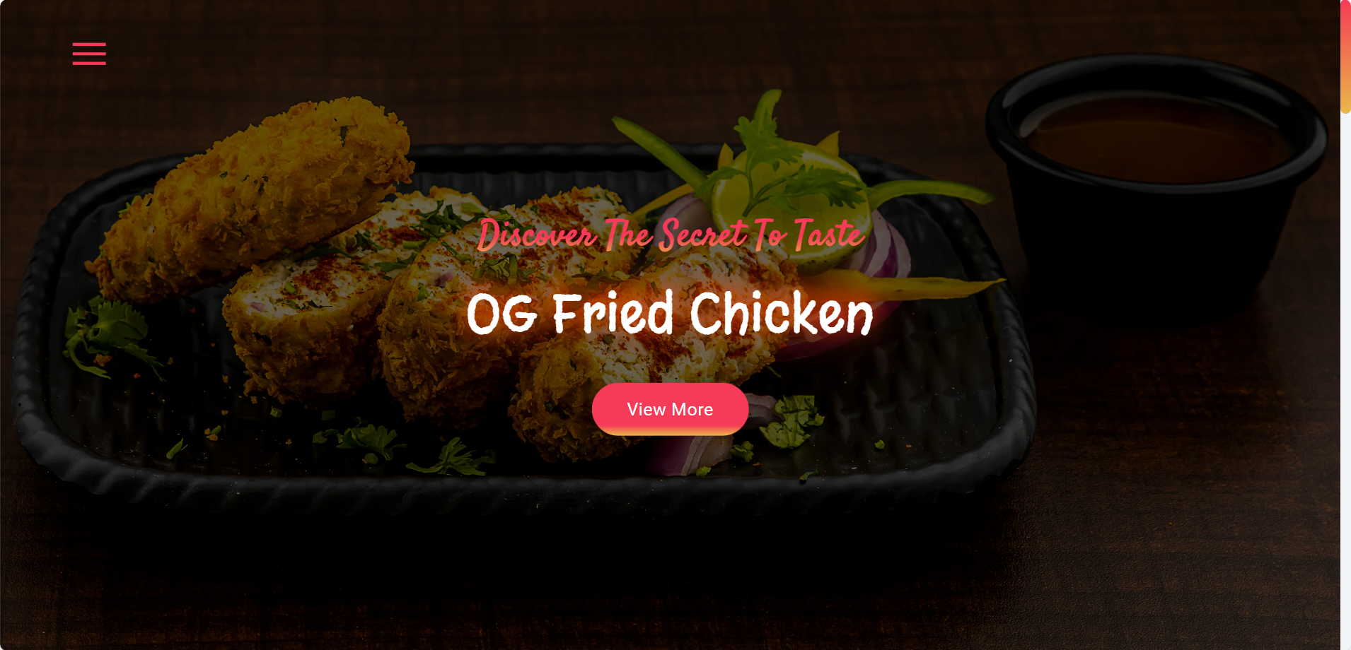 Restaurant Website in React